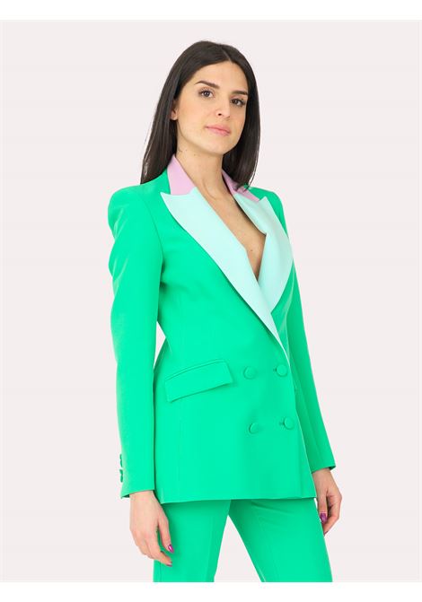  HEBE STUDIO | Blazer | H223-BIBZ MFNGREEN/CIEL/LILLA